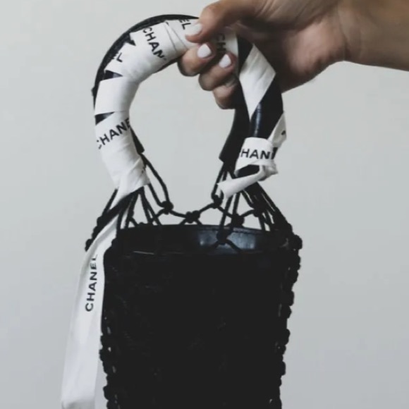 PRADA Navy Blue Ribbon with Logo - 1/2" x 118" Long. - Picture 4 of 5